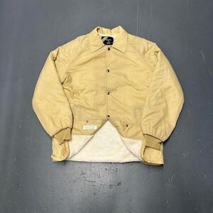 True vintage 70s/80s Sears fur lined nylon button up chore jacket